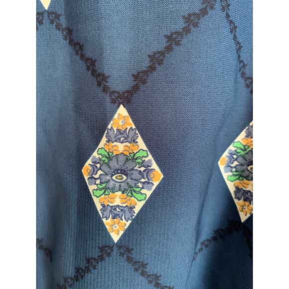 Monteau Los Angeles Women's Large Halter Blue Sun Dress Spring Wardrobe - Picture 4 of 8